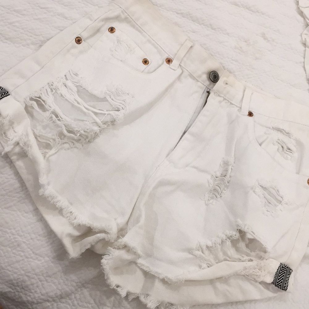 White shorts